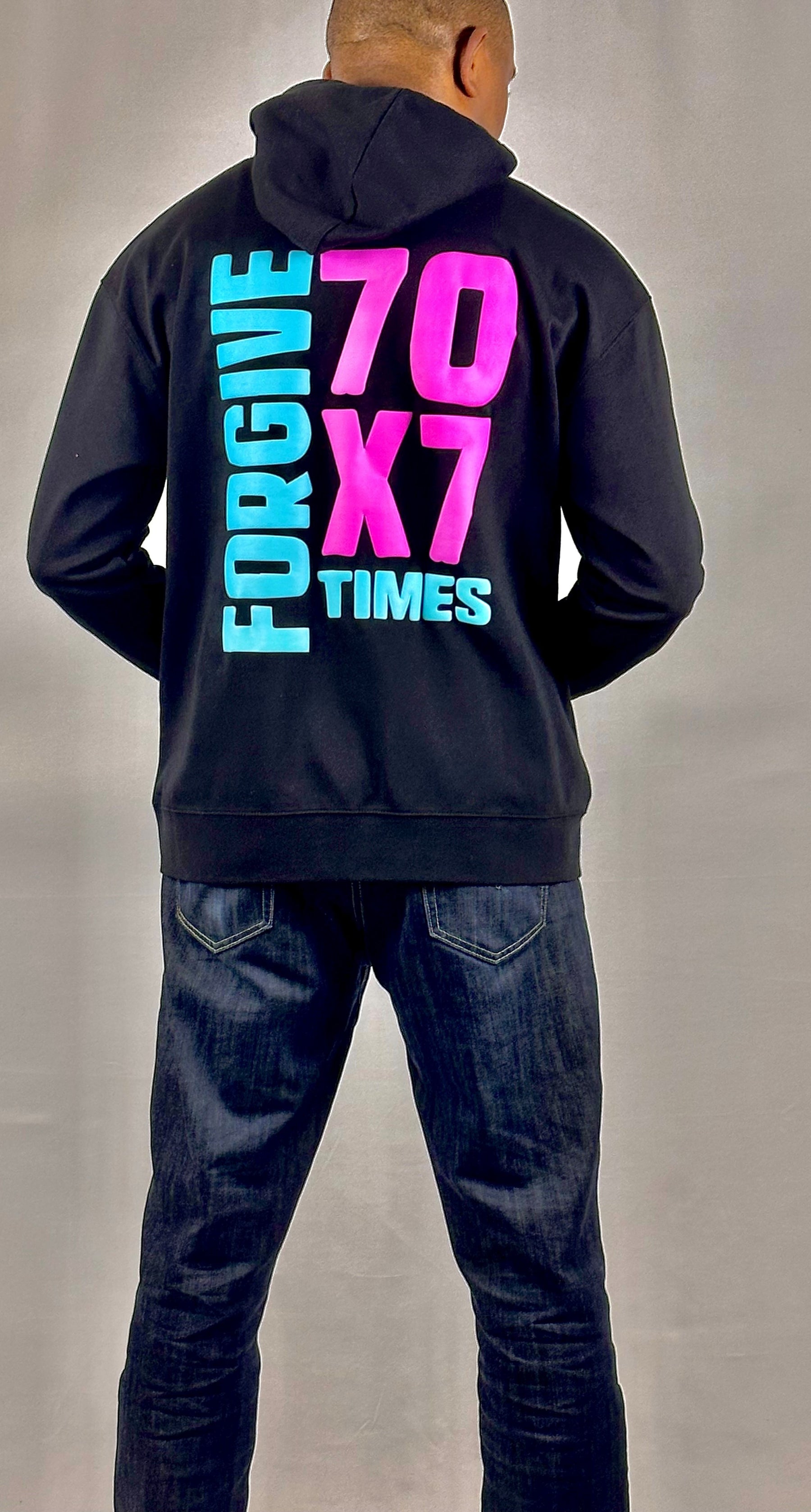 70 X 7 FORGIVE I PREMIUM UNISEX MIDWEIGHT HOODIE