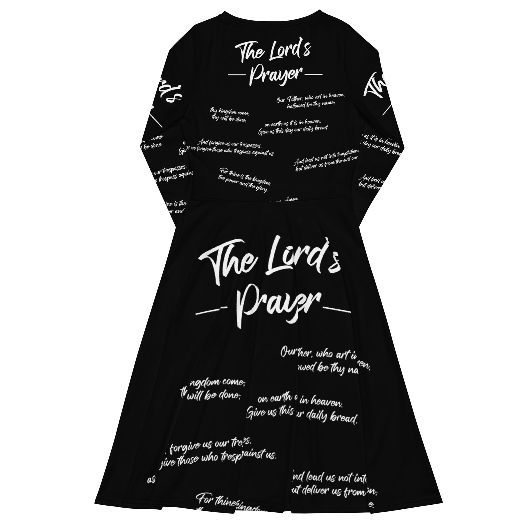 The Lord's Prayer I Premium Long Sleeve Midi Dress