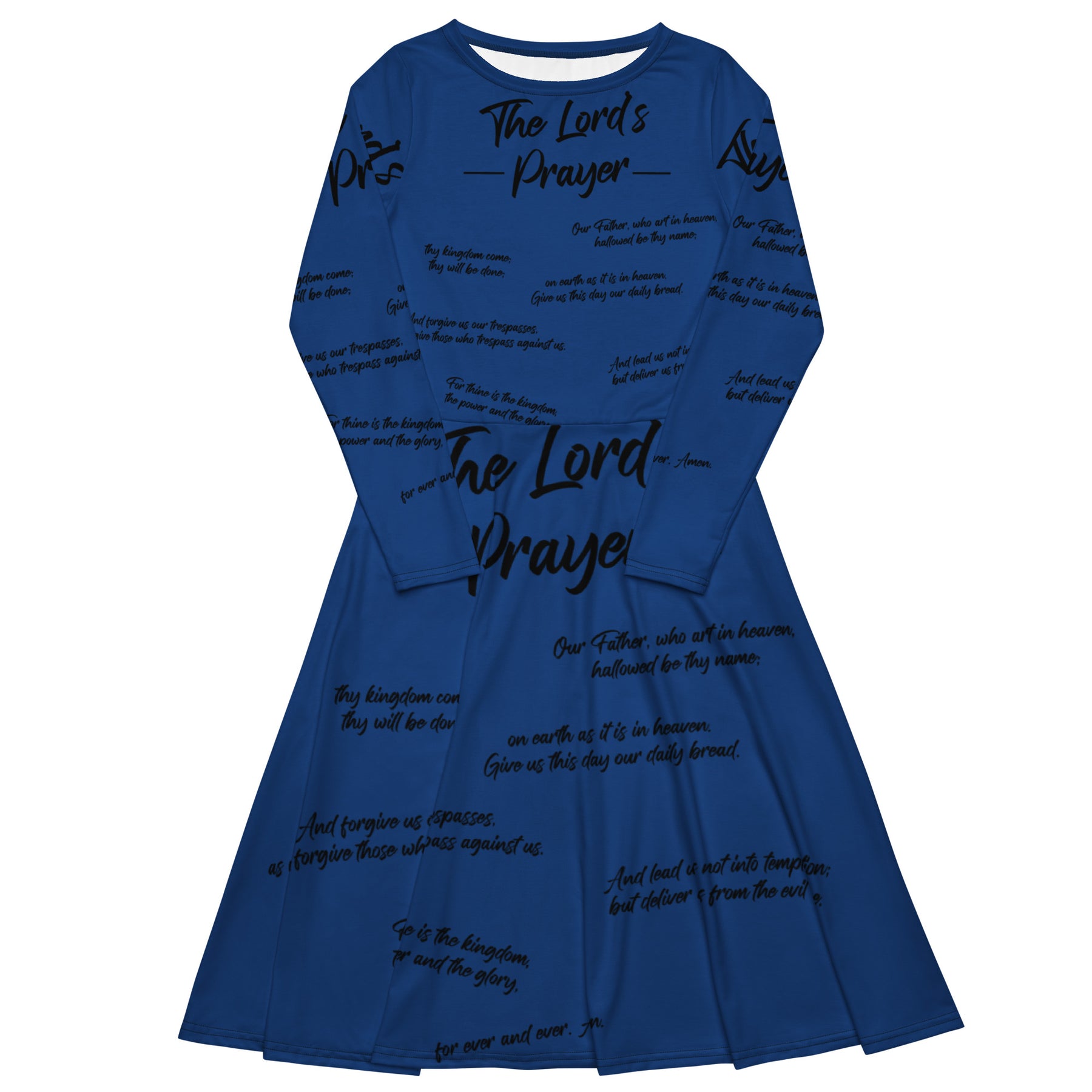 The Lord's Prayer I Premium Long Sleeve Midi Dress