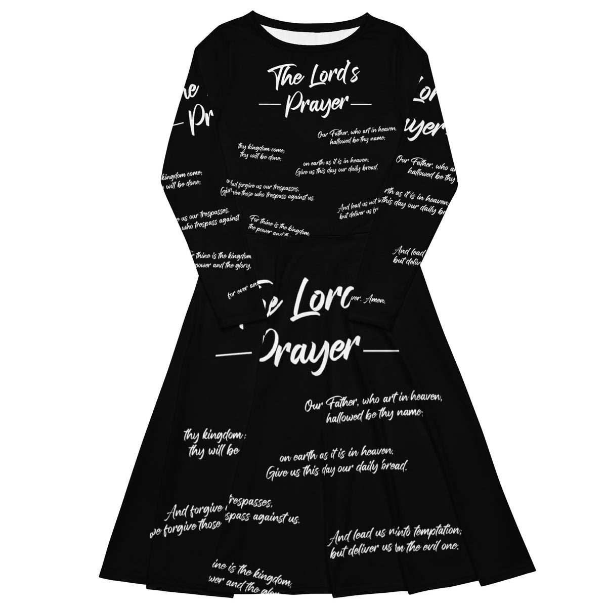 The Lord's Prayer I Premium Long Sleeve Midi Dress