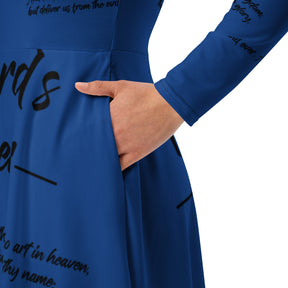 The Lord's Prayer I Premium Long Sleeve Midi Dress