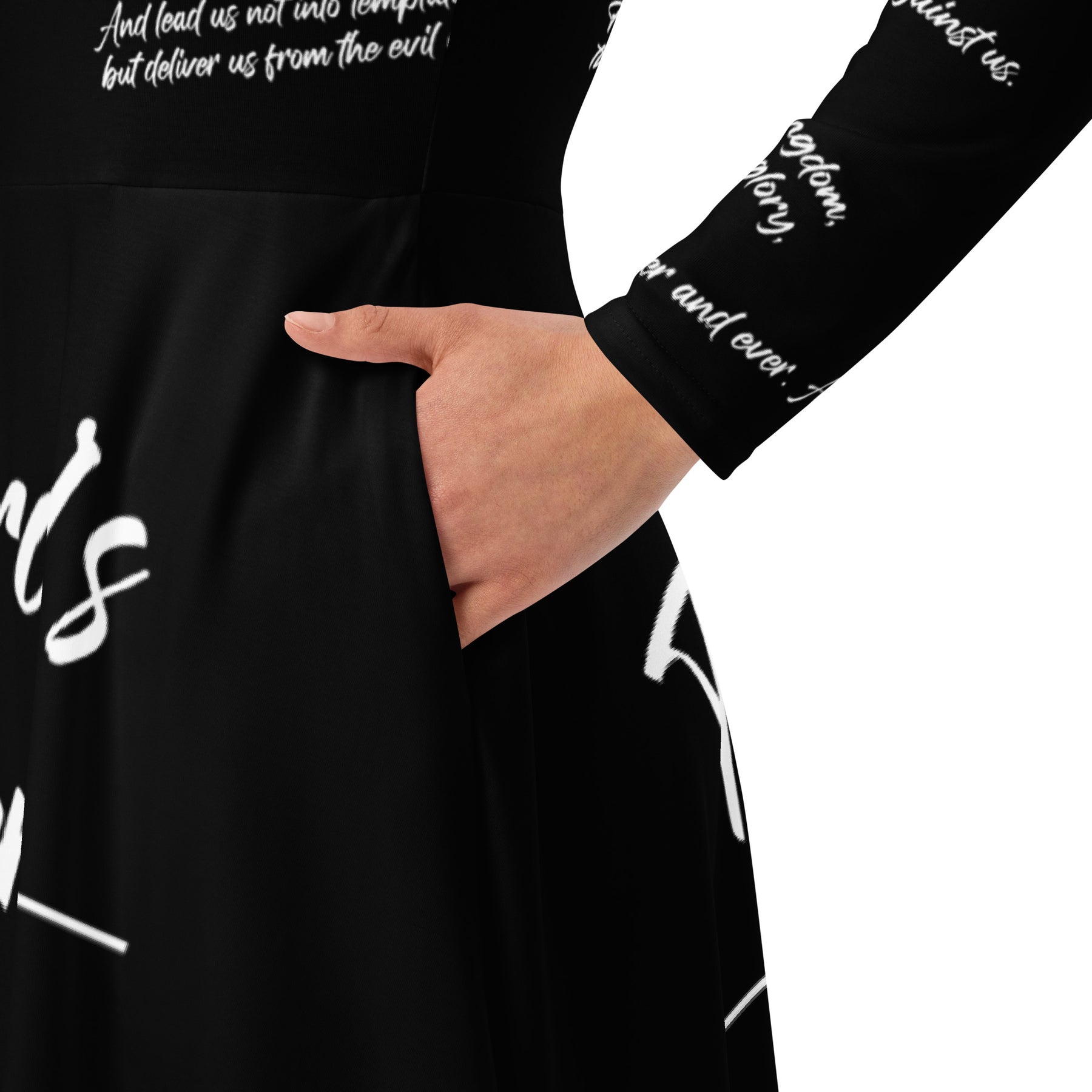 The Lord's Prayer I Premium Long Sleeve Midi Dress