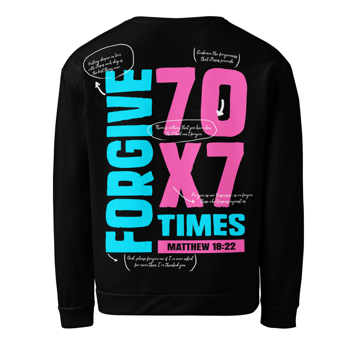 70 X 7 FORGIVE I PREMIUM UNISEX SWEATSHIRT