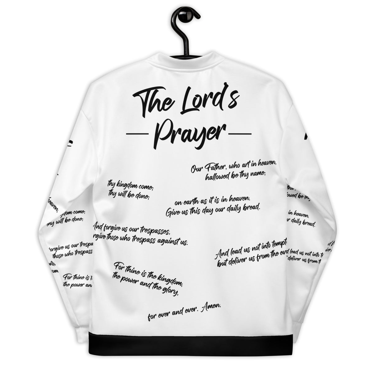 THE LORD'S PRAYER I UNISEX BOMBER JACKET