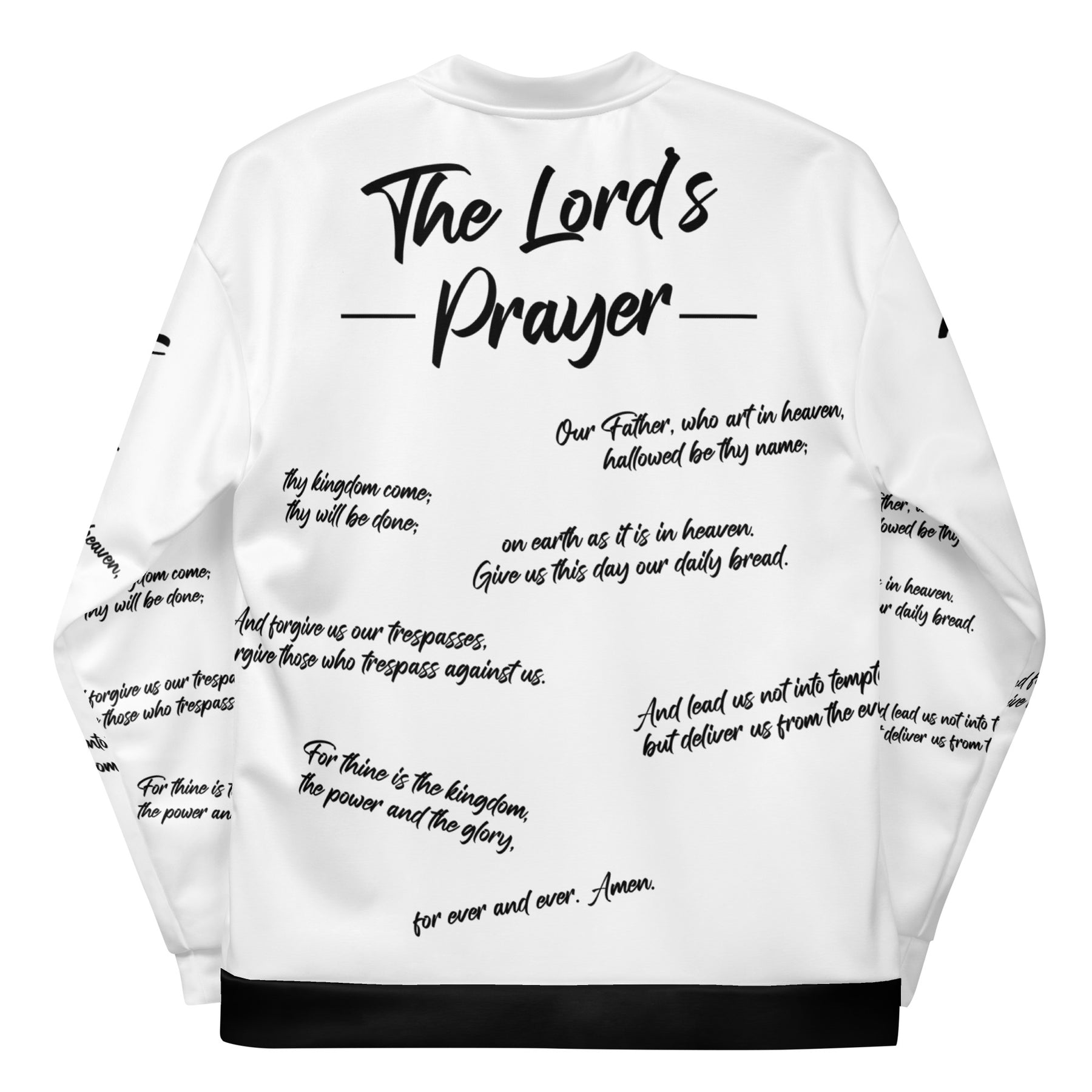 THE LORD'S PRAYER I UNISEX BOMBER JACKET