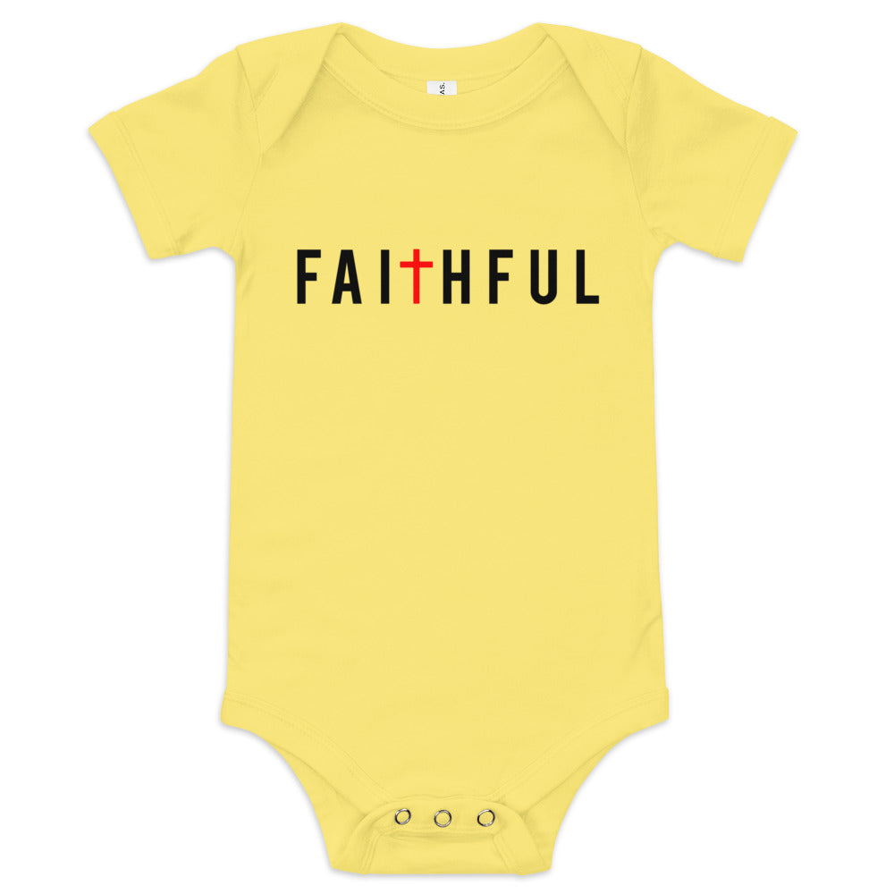 Faithful I Baby short sleeve one piece