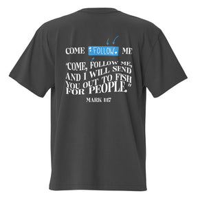 FOLLOW ME I OVERSIZED UNISEX FADED T-SHIRT