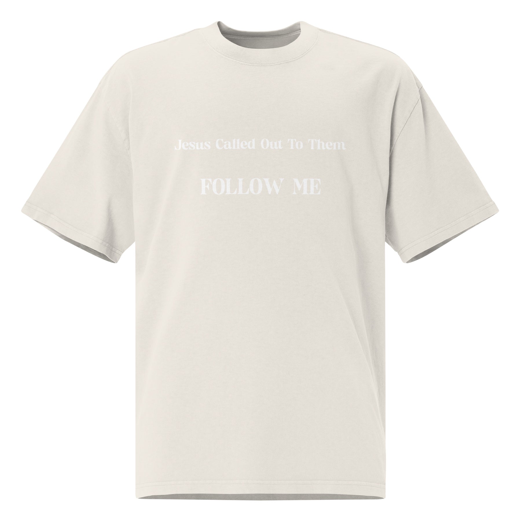 FOLLOW ME I OVERSIZED UNISEX FADED T-SHIRT