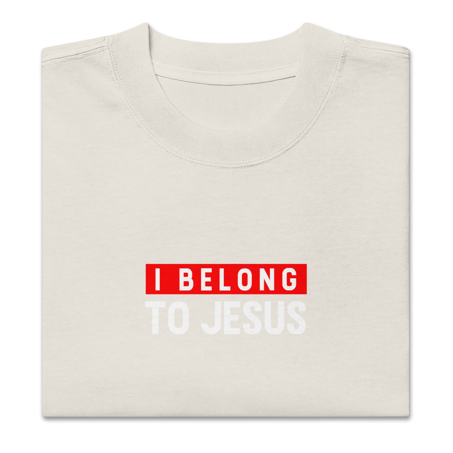 I BELONG TO JESUS I OVERSIZED UNISEX FADED T-SHIRT