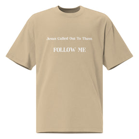 FOLLOW ME I OVERSIZED UNISEX FADED T-SHIRT