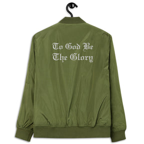 GLORY TO GOD I PREMIUM BOMBER JACKET