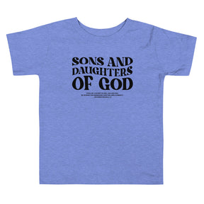 Sons And Daughters Of God I Toddler Short Sleeve Tee