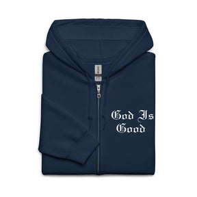 GOD IS GOOD I UNISEX HEAVY BLEND ZIP HOODIE