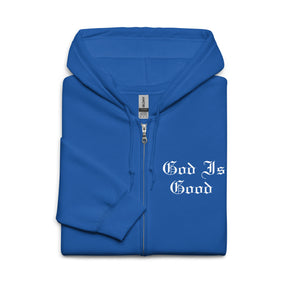 GOD IS GOOD I UNISEX HEAVY BLEND ZIP HOODIE