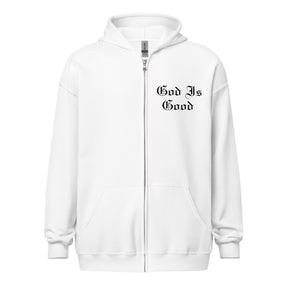 GOD IS GOOD I UNISEX HEAVY BLEND ZIP HOODIE