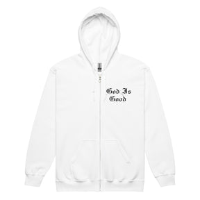 GOD IS GOOD I UNISEX HEAVY BLEND ZIP HOODIE