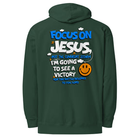 FOCUS ON JESUS I PREMIUM UNISEX HOODIE