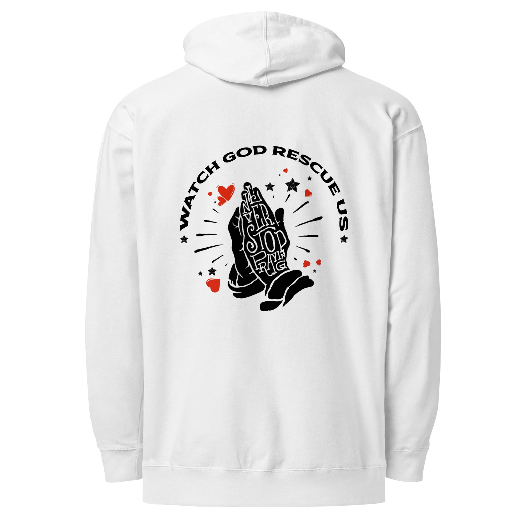 NEVER STOP PRAYING I UNISEX MIDWEIGHT HOODIE