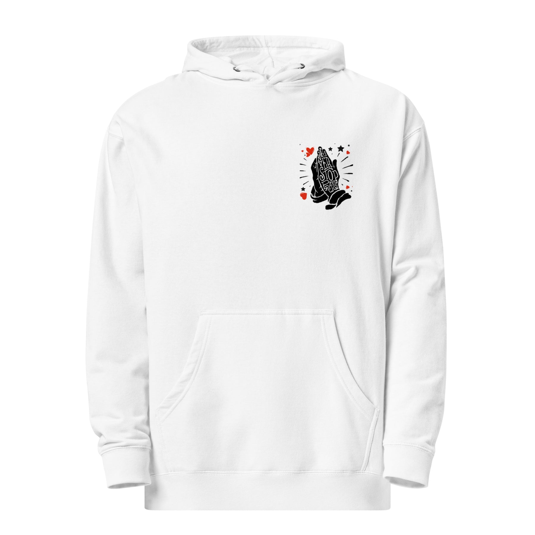 NEVER STOP PRAYING I UNISEX MIDWEIGHT HOODIE