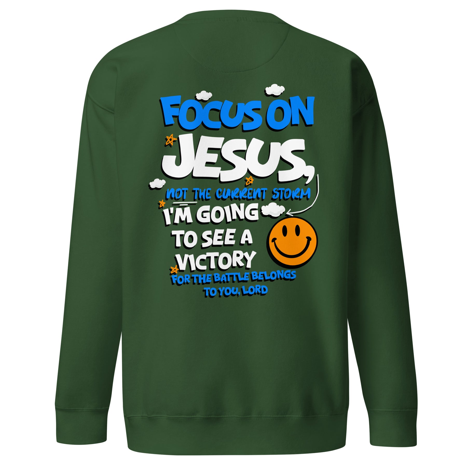 FOCUS ON JESUS I UNISEX PREMIUM SWEATSHIRT