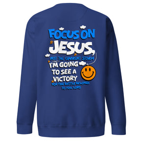 FOCUS ON JESUS I UNISEX PREMIUM SWEATSHIRT