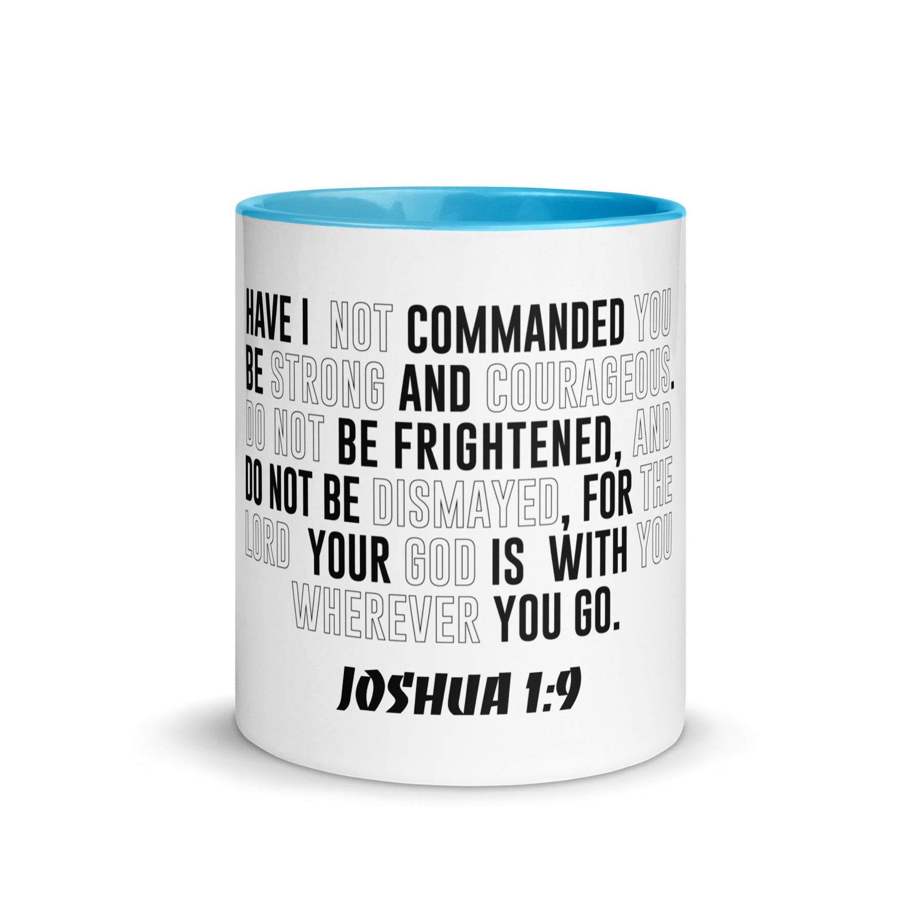 Joshua 1:9 I Mug with Color Inside