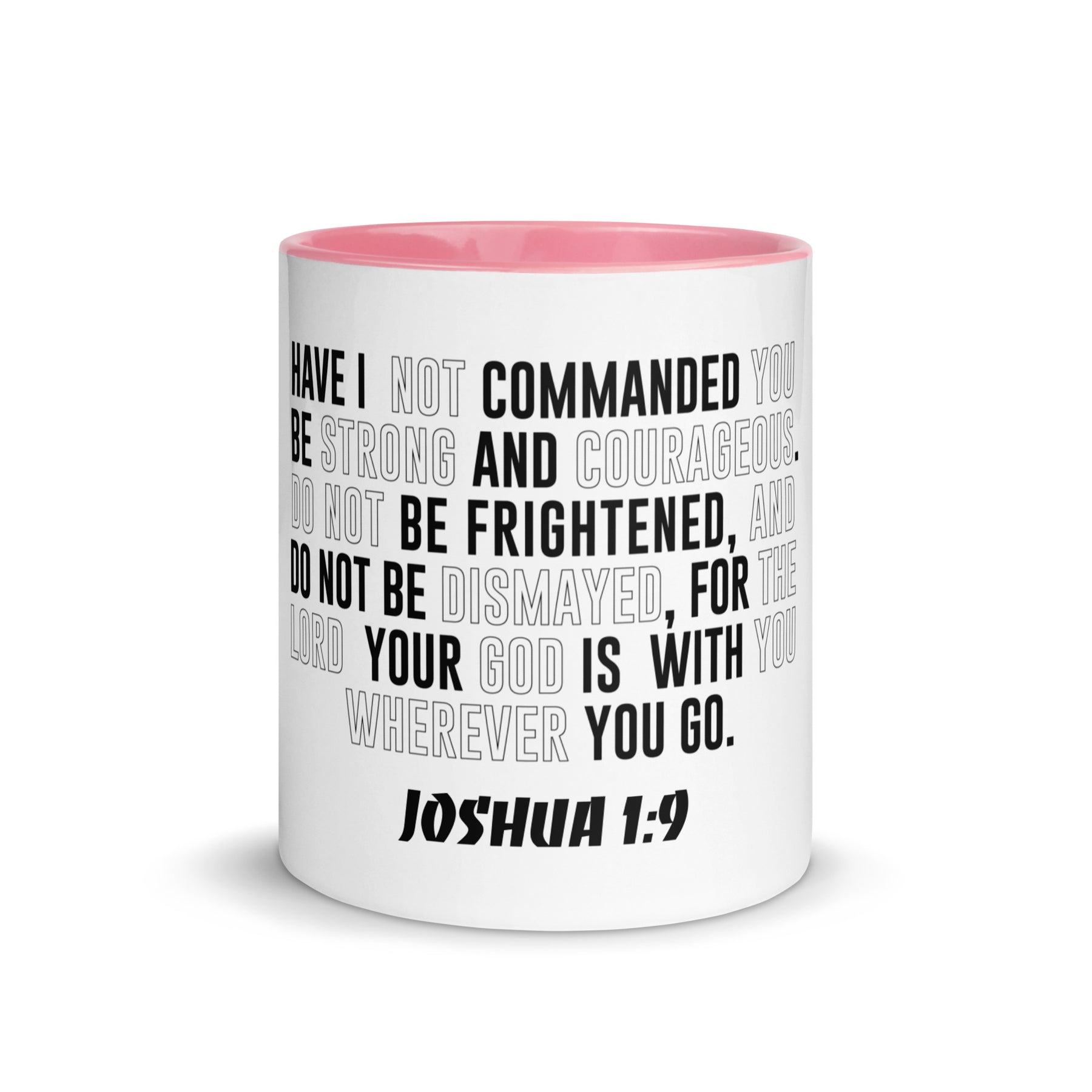 Joshua 1:9 I Mug with Color Inside