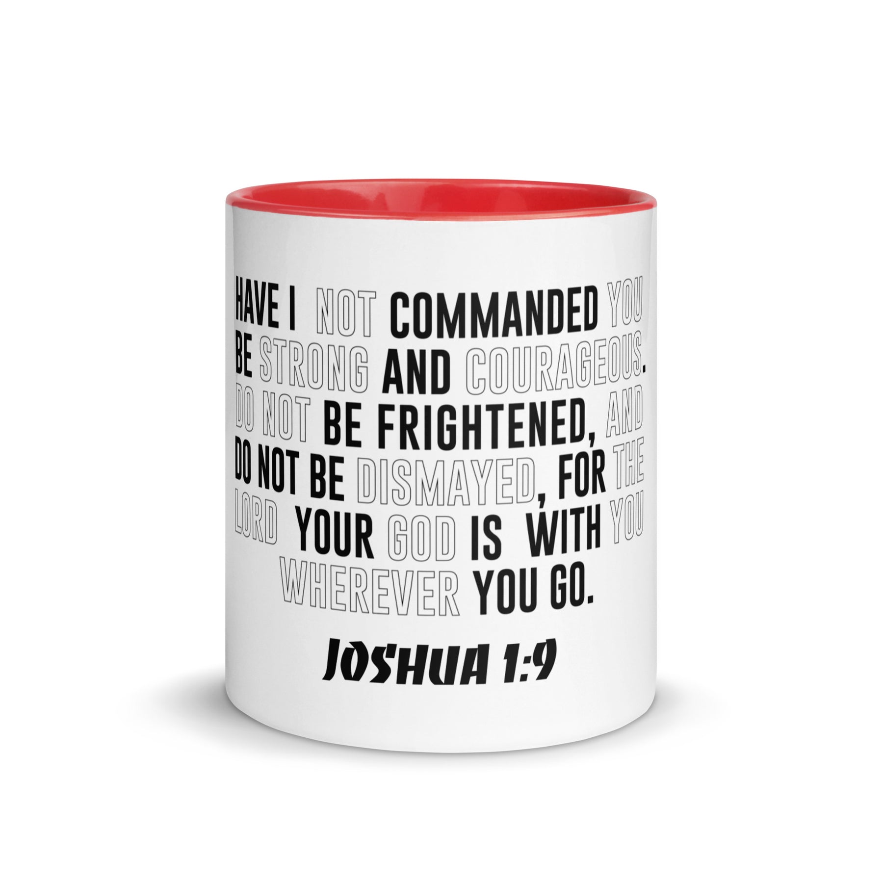 Joshua 1:9 I Mug with Color Inside