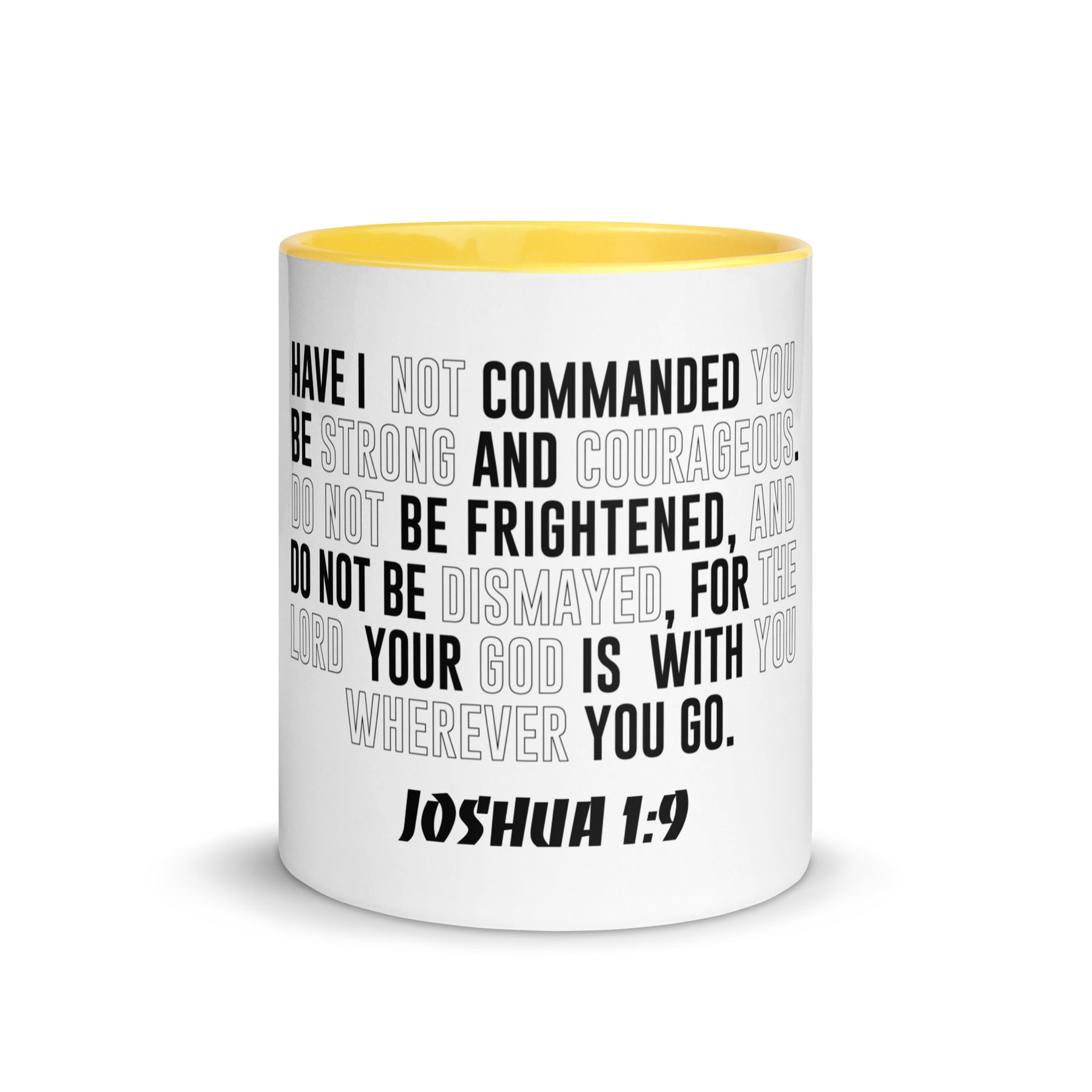 Joshua 1:9 I Mug with Color Inside