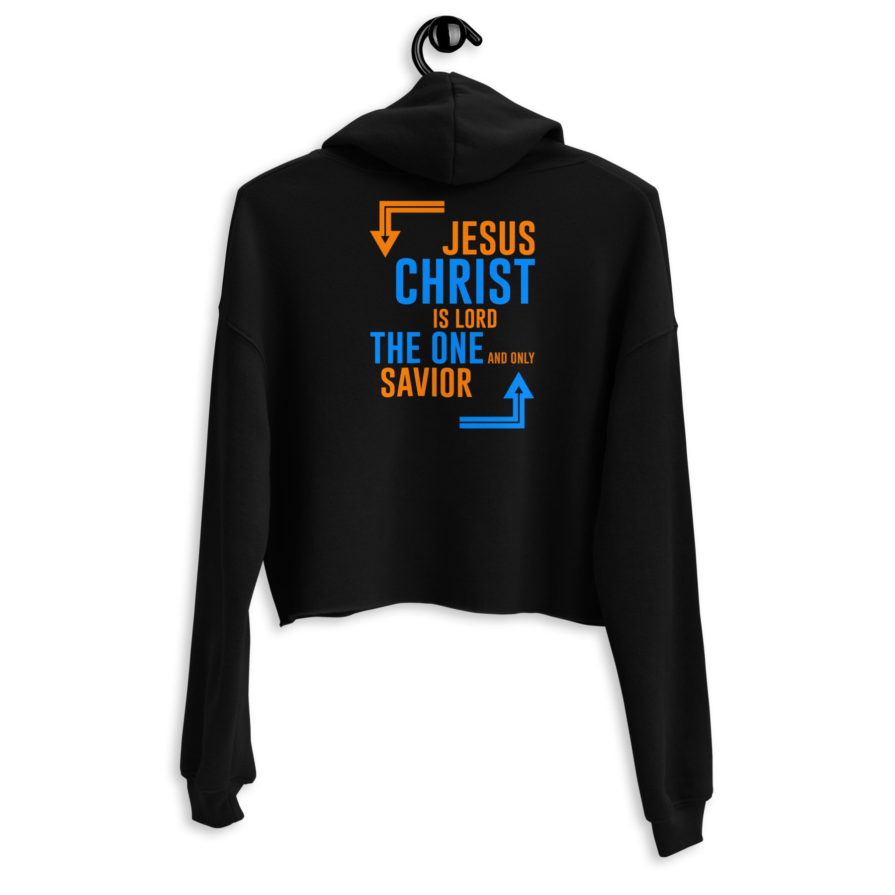 JESUS CHRIST IS LORD I PREMIUM WOMEN'S CROP HOODIE