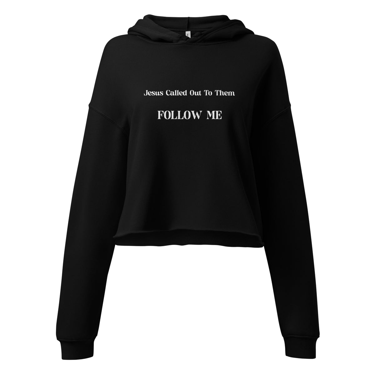 FOLLOW ME I PREMIUM WOMEN'S CROP HOODIE