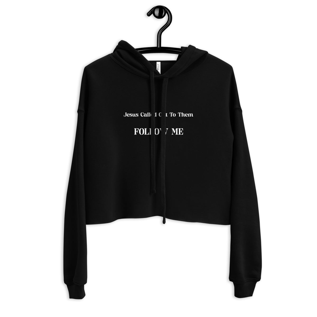 FOLLOW ME I PREMIUM WOMEN'S CROP HOODIE