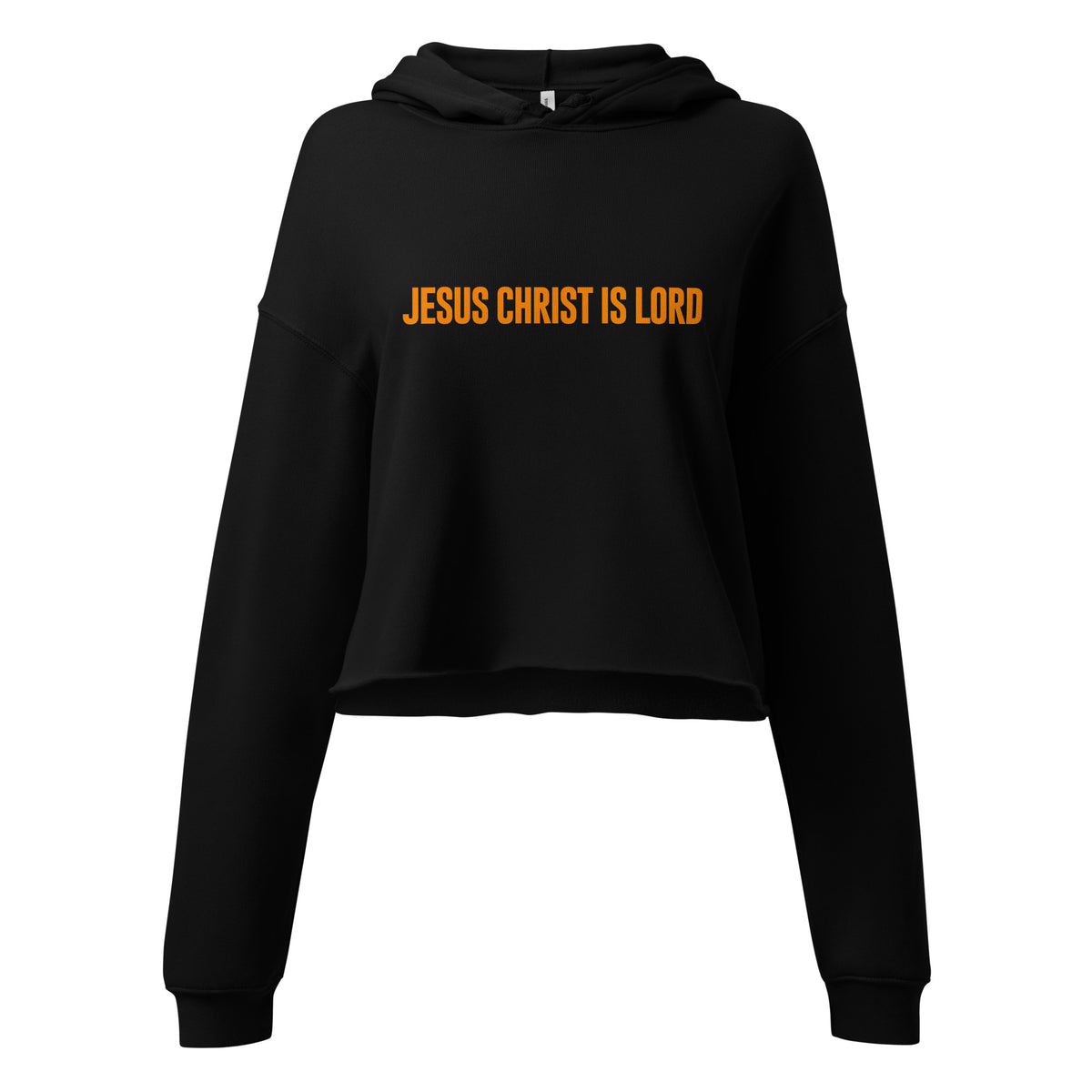 JESUS CHRIST IS LORD I PREMIUM WOMEN'S CROP HOODIE