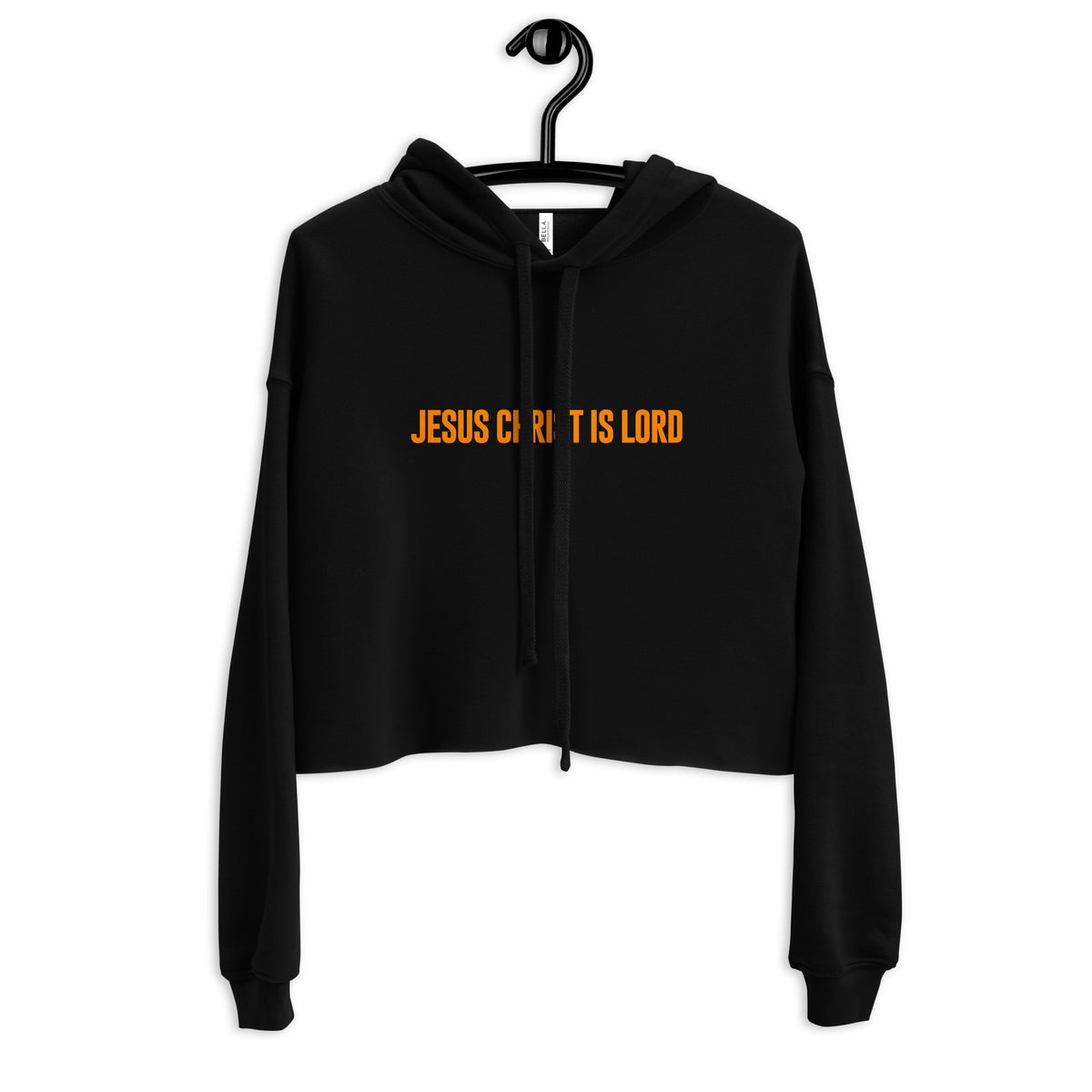 JESUS CHRIST IS LORD I PREMIUM WOMEN'S CROP HOODIE