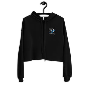 70 X 7 FORGIVE  I PREMIUM WOMEN'S CROP HOODIE