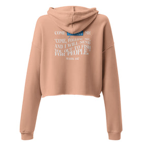 FOLLOW ME I PREMIUM WOMEN'S CROP HOODIE