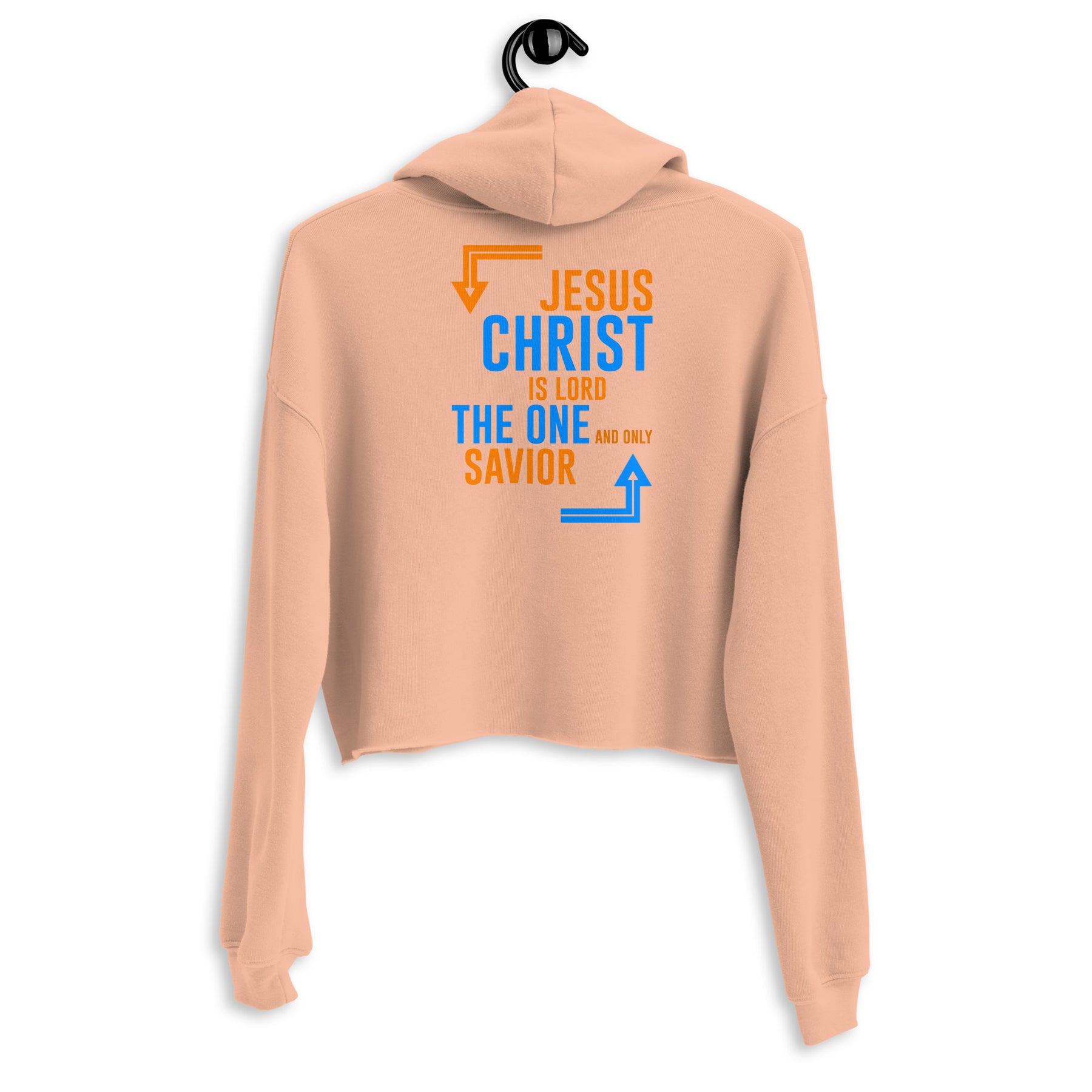 JESUS CHRIST IS LORD I PREMIUM WOMEN'S CROP HOODIE