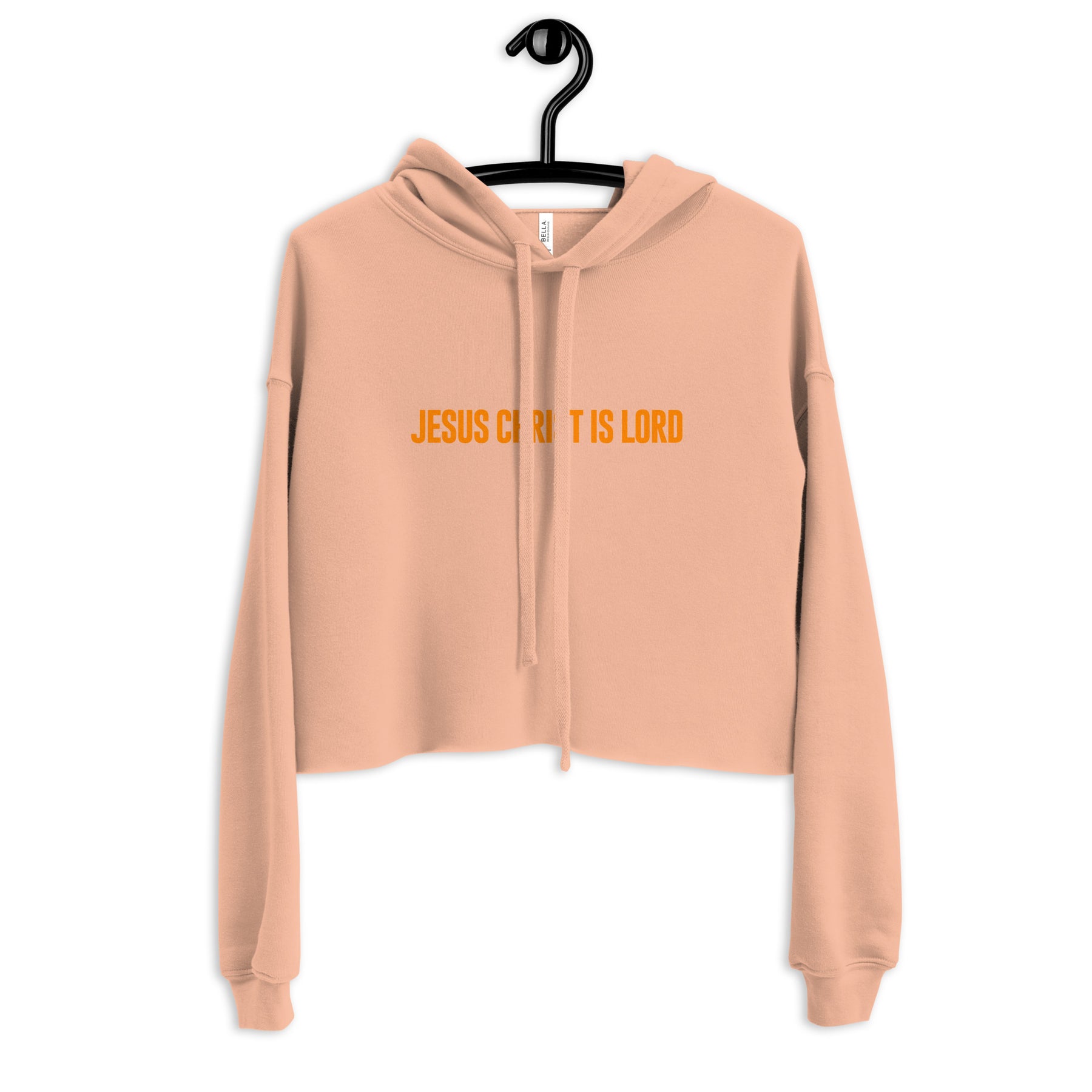 JESUS CHRIST IS LORD I PREMIUM WOMEN'S CROP HOODIE