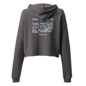 FOLLOW ME I PREMIUM WOMEN'S CROP HOODIE