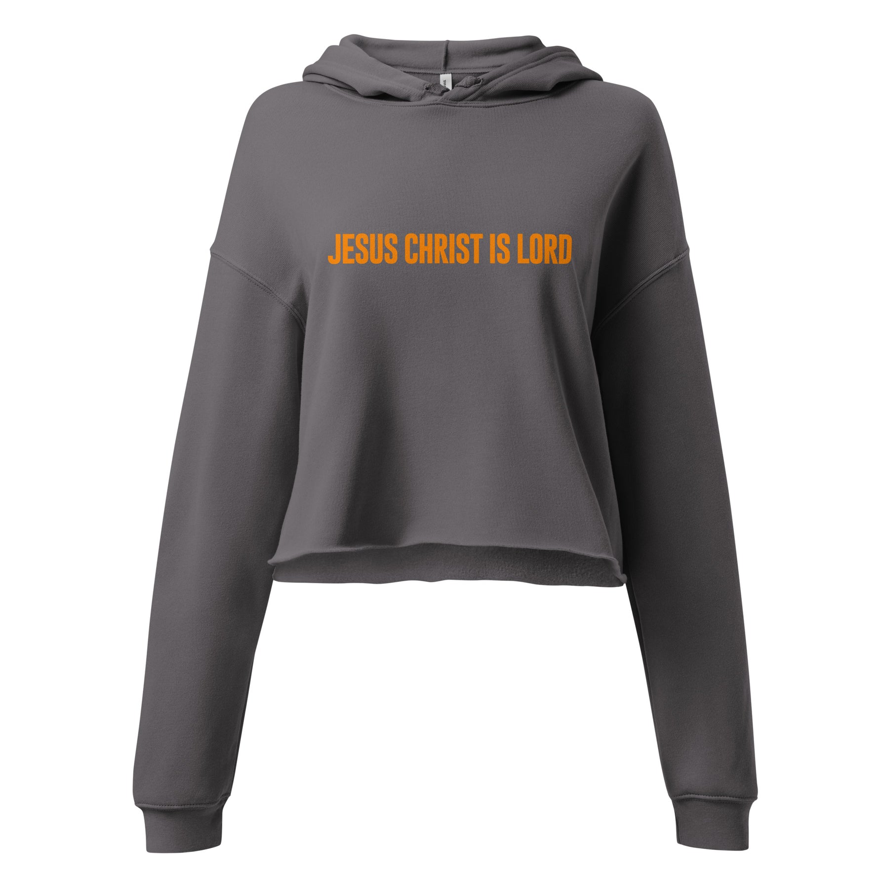 JESUS CHRIST IS LORD I PREMIUM WOMEN'S CROP HOODIE